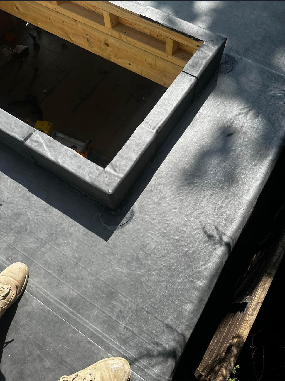 EPDM Flat Roof Installation